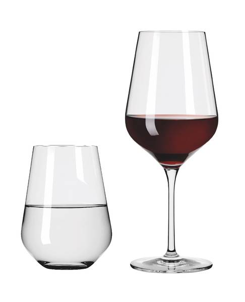 Gläser-Set Lichtweiss Aurelie 12-teilig Kristallglas - 31 x 33 x 39 cm