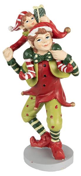 Elf Xmas&Ismael Rot - Kunststoff - 9 x 19 x 12 cm