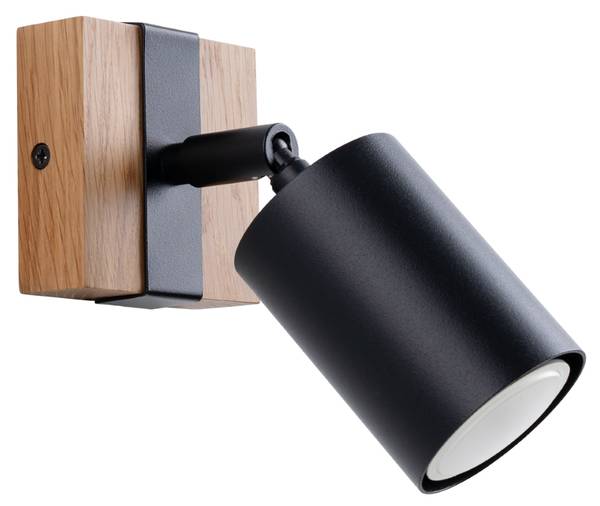 Wandlamp Fager Schwarz - Stahl - 17 x 13 x 8 cm