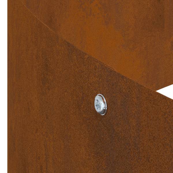Planteur en métal 3048543 Argenté - Métal - 120 x 20 x 120 cm