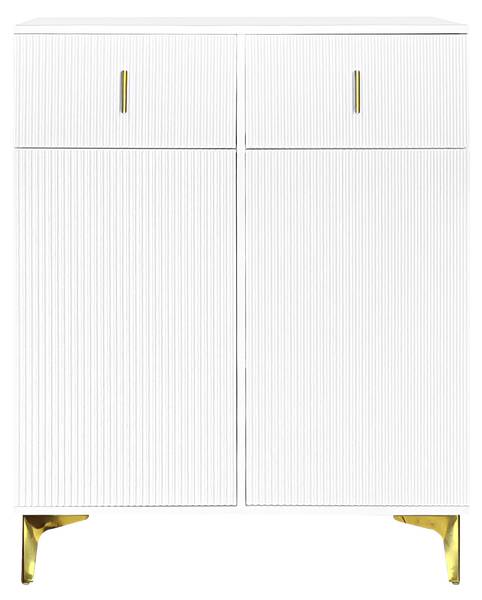 Garderoben und Schuhschrank-Set Scrocon Weiß - Holzwerkstoff - 35 x 101 x 83 cm