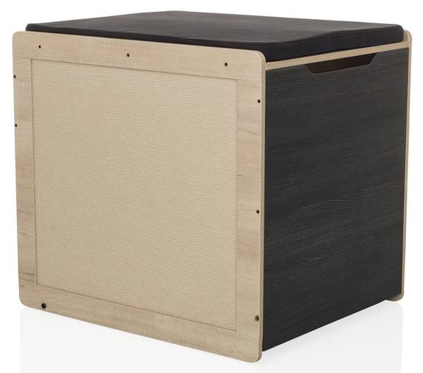Katzenhaus KITTY PAWBOX 2 Braun - Holzwerkstoff - Holz teilmassiv - 50 x 55 x 60 cm