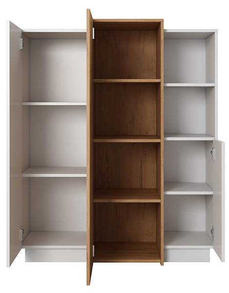 Sideboard FRANCOLI Weiß - Holz teilmassiv - 45 x 133 x 110 cm