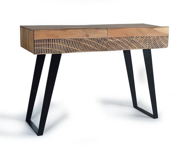 Konsole 1376 Braun - Massivholz - 40 x 77 x 110 cm