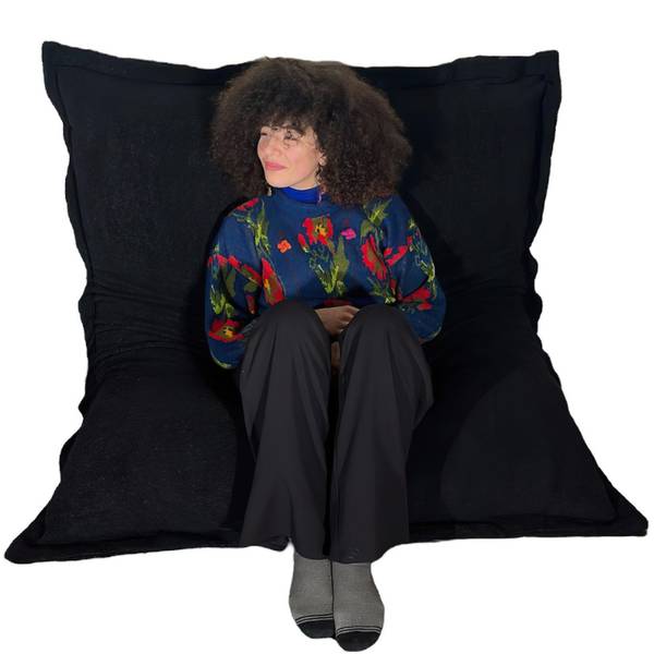 Sitzsack BOUCLESTOFF Schwarz