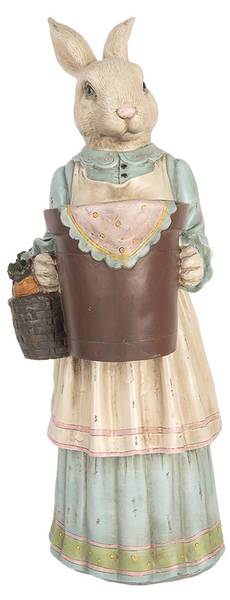 Dekorationsfigur Kaninchen Easter&Essiah Beige - Kunststoff - 17 x 46 x 23 cm