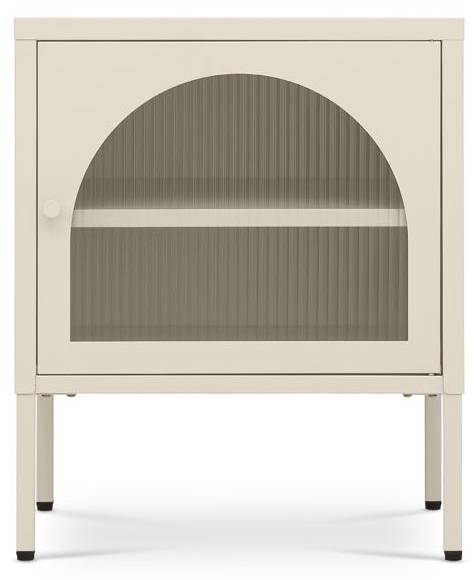 Nachttisch ELIN 2er-Set Beige - Stahl - 50 x 60 x 40 cm