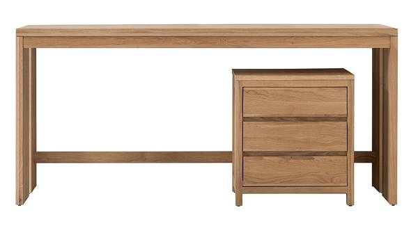 Schreibtisch Eden Beige - Eiche - 160 x 74 x 60 cm