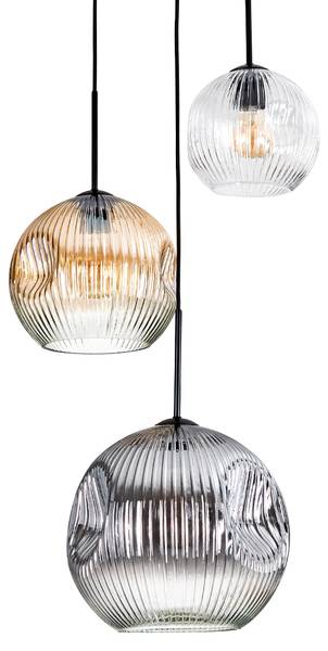 Pendelleuchte Cesaro Braun - Grau - Metall - 65 x 125 x 100 cm
