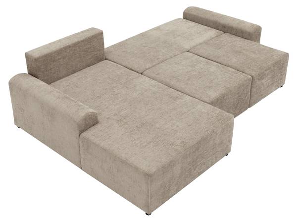 Ecksofa Bella L Beige - Ecke davorstehend rechts