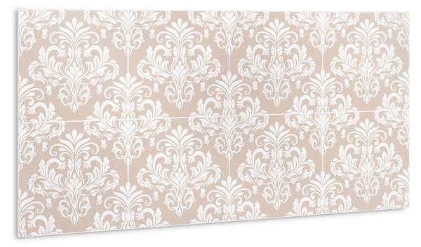 Selbstklebendes Wandpaneel Ornament Beige - Polyester PVC - 100 x 50 x 0 cm