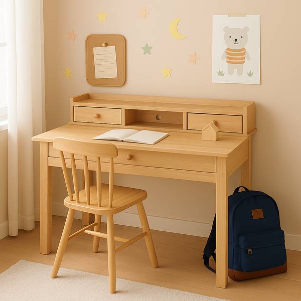 Schreibtisch DEVAKI LT WD Braun - Holzwerkstoff - 50 x 90 x 100 cm