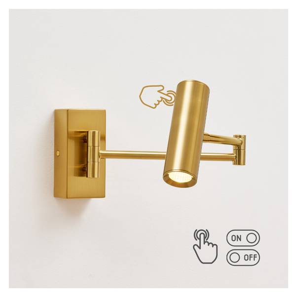 Wandleuchte Rimio Gold