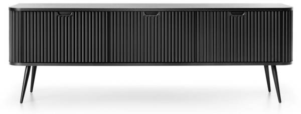 Meuble TV debout ZOVA Noir - Mélamine - 168 x 56 x 39 cm