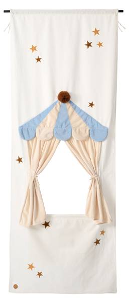 Puppenhaus PUPPENTHEATRE Weiß - Textil - 70 x 180 x 0 cm