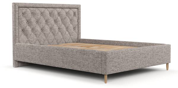 Polsterbett Lido mit Stauraum Neve Hellbraun - Liegefläche Breite: 140 cm