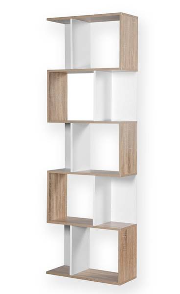 Bücherregal 12369 Braun - Holzwerkstoff - 24 x 180 x 60 cm
