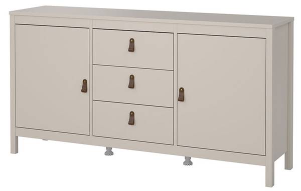 Sideboard Madrid bruin - deels massief hout - 152 x 80 x 39 cm
