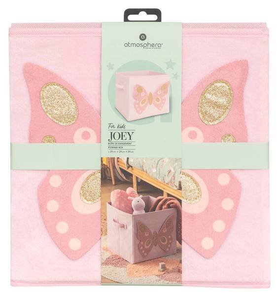 Aufbewahrungsbox JOEY Pink - Papier - 29 x 29 x 29 cm