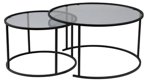 Table AURUM Gris - Métal - 80 x 43 x 80 cm