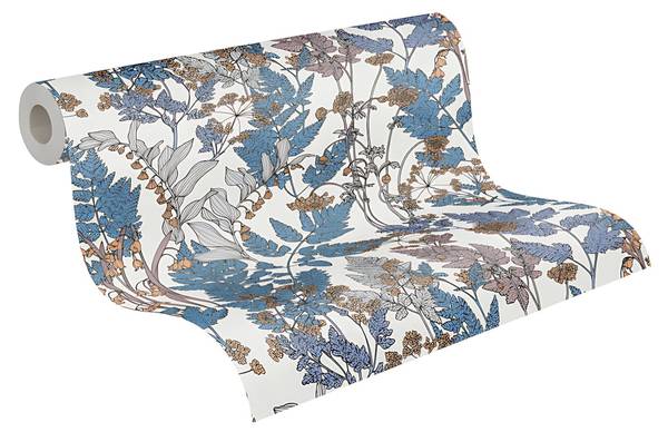 Vliestapete 377517-GU Blau - Fleece - 53 x 1005 x 1 cm