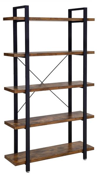 Standregal Gaborone Braun - Metall - 105 x 178 x 34 cm