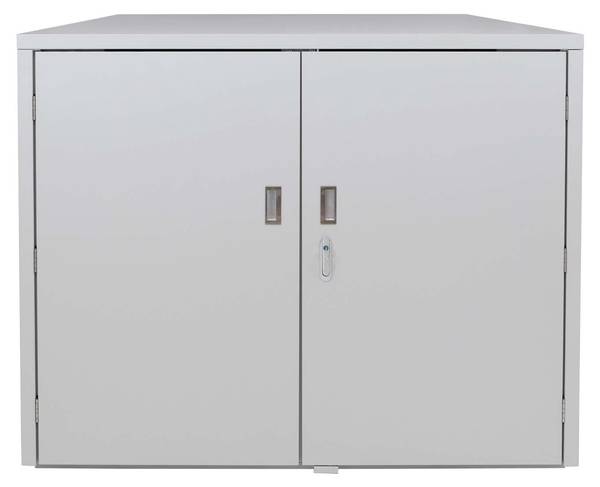 Fahrradgarage P93 Grau - Stahl - 148 x 124 x 208 cm