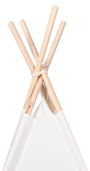 Kinderzelt 3005797 Weiß - Polyester - Kiefer - 120 x 150 x 120 cm