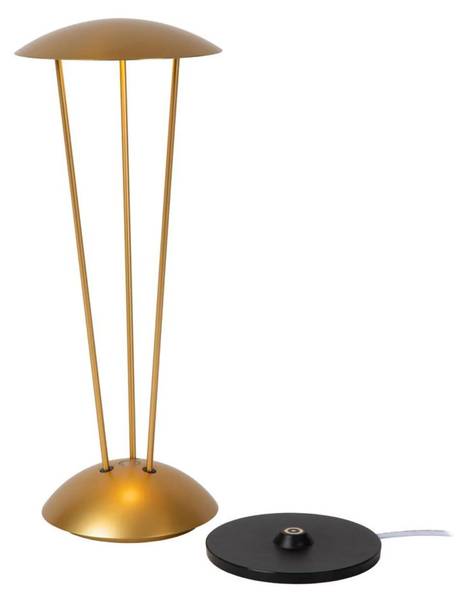Tischlampe RENEE Messing - Aluminium - 13 x 31 x 13 cm