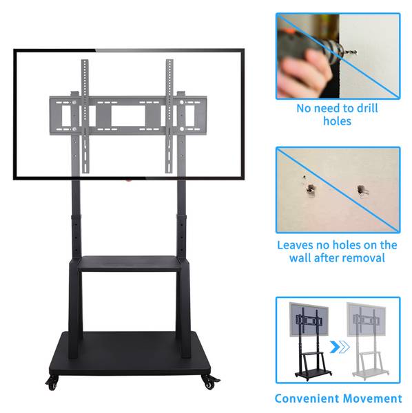 TV Ständer TV Standfuss  32–100 Zoll Schwarz - Metall - 50 x 172 x 83 cm