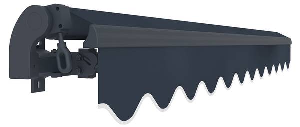Monoblock Markise VECCHIO Grau - Polyester - 250 x 270 x 295 cm