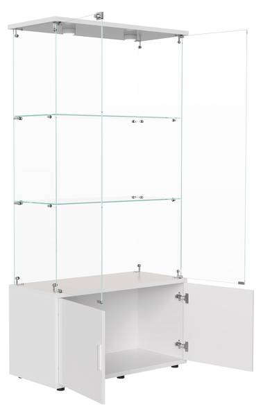Glasvitrine AMBP01 Weiß