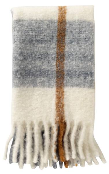 Plaid Jamie blauw - textiel - 130 x 1 x 170 cm