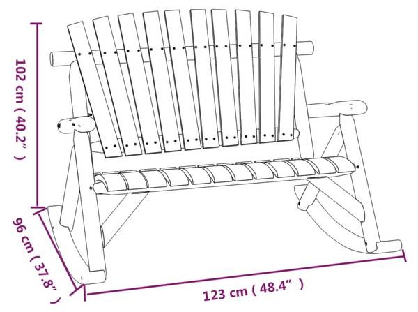 Garten-Lounge-Set 3185525 4-teilig Braun - Massivholz - 96 x 101 x 69 cm