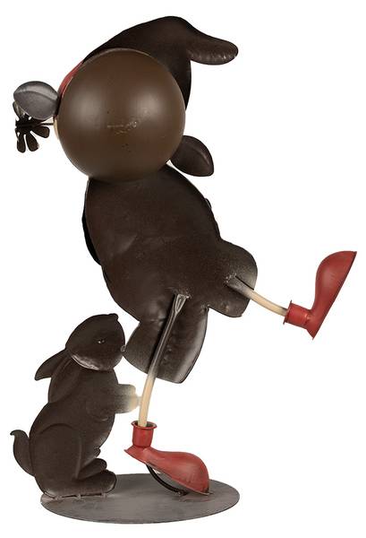 Dekorationsfigur Zwerg Easter&Ripp Pink - Metall - 15 x 55 x 40 cm