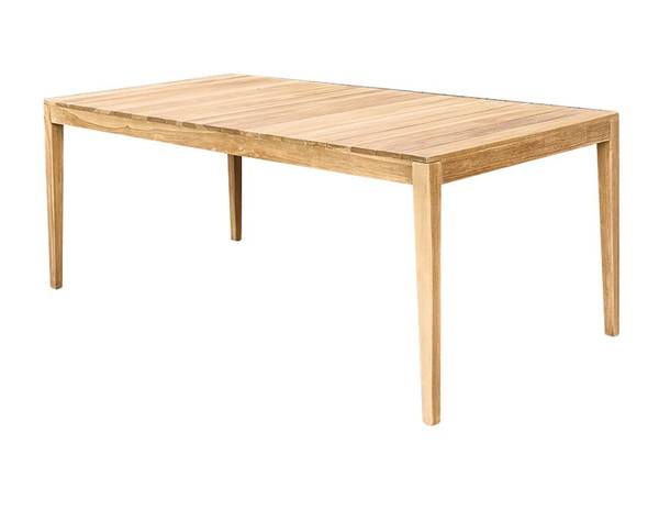 Gartentisch LIVIE Beige - Massivholz - 200 x 75 x 100 cm