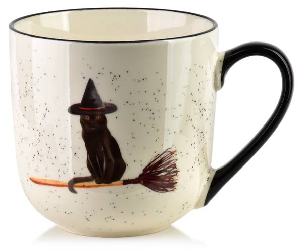 Becher JULES zwart - Fine Bone China - porselein - 10 x 10 x 10 cm