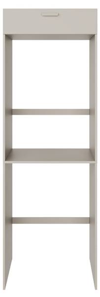 Waschmaschinen-Überbauschrank HOLV Grau - Holzwerkstoff - 68 x 200 x 66 cm