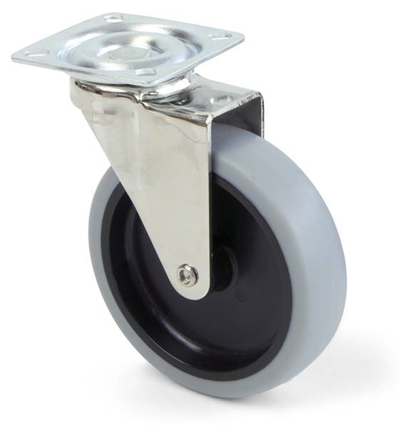 Rollen 2003021 4er-Set Grau - Metall - 6 x 12 x 6 cm