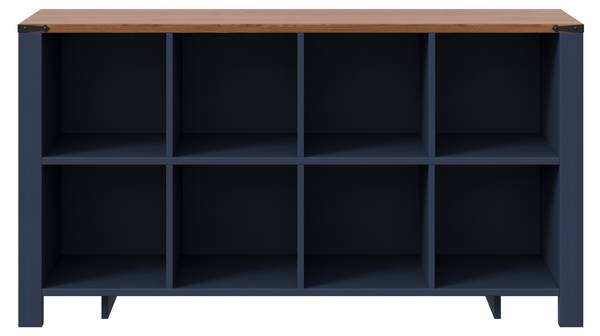 Küchenschrank LANMUD26 Ⅱ Blau - Holzwerkstoff - 140 x 75 x 34 cm