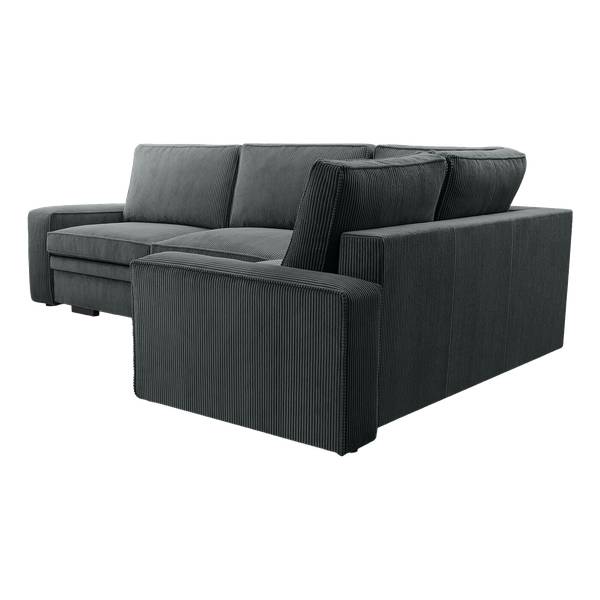 Ecksofa FJORDI Dunkelgrau