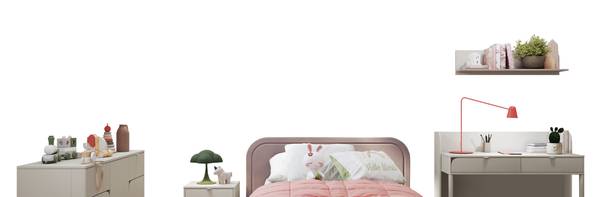 Jugendzimmer-Set Harmony II Beige - Holzwerkstoff
