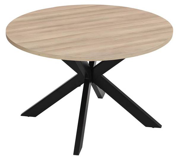 Esstisch TILKI Beige - Holz teilmassiv - 120 x 78 x 120 cm