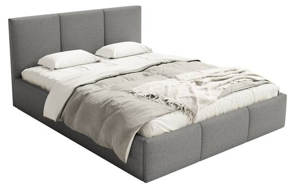 Polsterbett Fondi Slim Anthrazit - Breite: 212 cm