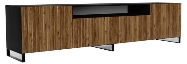 RTV Schrank MIO Schwarz - Eiche Dunkel