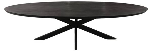 Esstisch BRANDY Schwarz - Massivholz - 210 x 76 x 100 cm