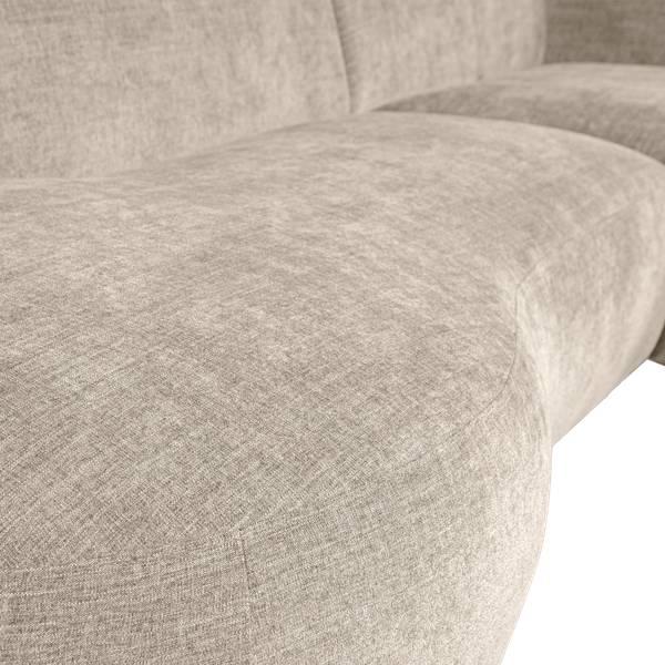 Canapé d'angle Polly Gris - Microfibre - Polyester - 275 x 71 x 150 cm