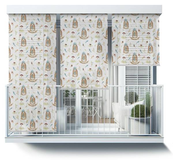 Außenrollo Ursa Amicus Textil - 40 x 180 x 1 cm