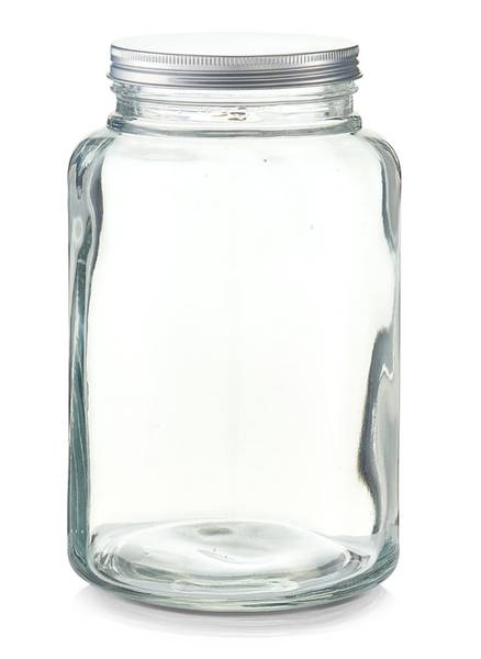 Vorratsglas m. Metalldeckel, 4900ml Glas - 18 x 28 x 18 cm