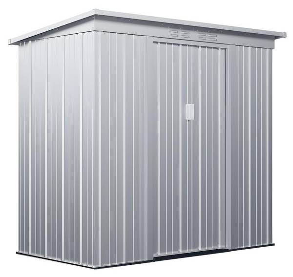 Cabane de jardin ACAMAR Gris - Métal - 103 x 180 x 191 cm